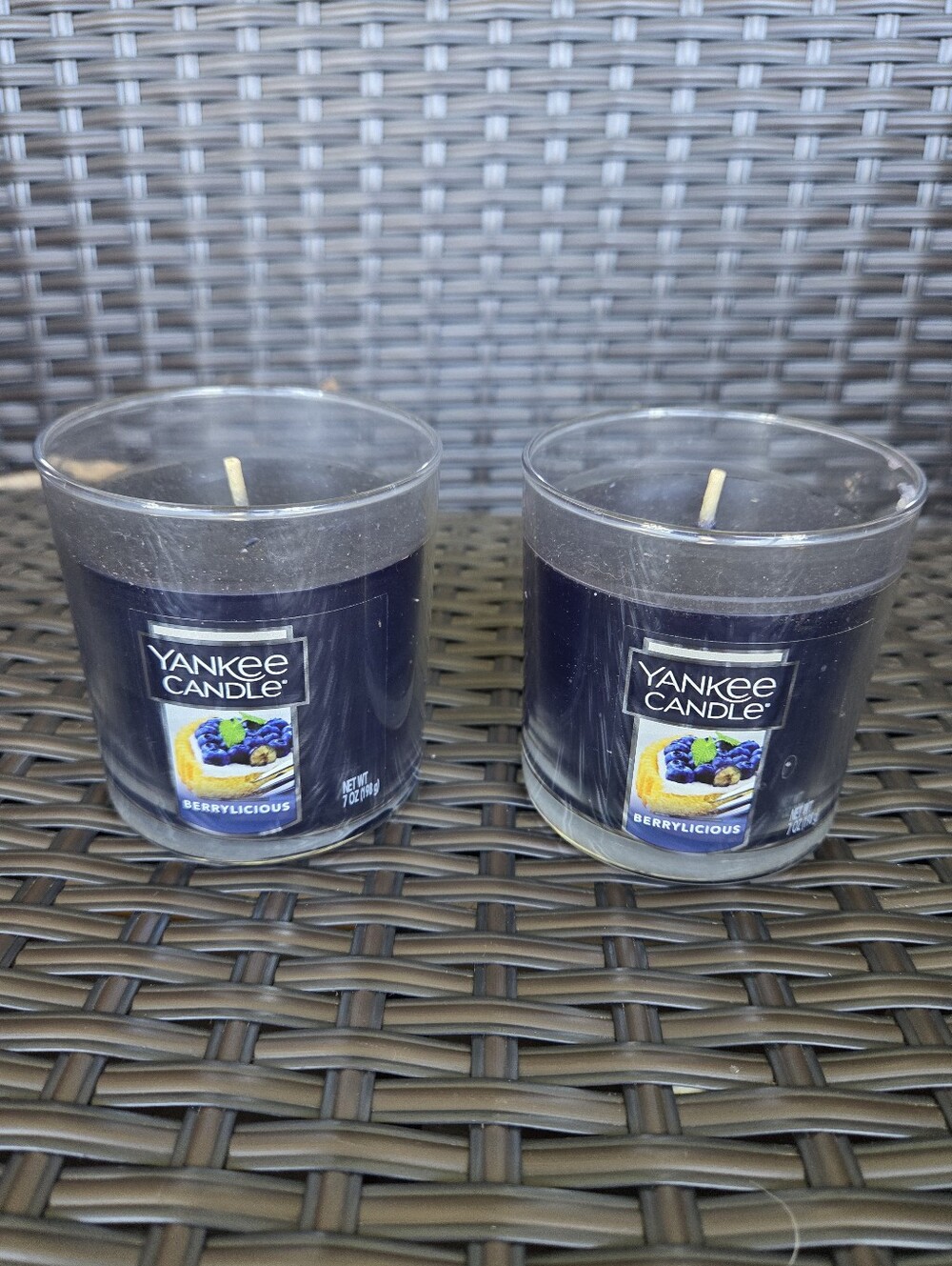 2- 7oz Yankee Candle BerryLicious candles